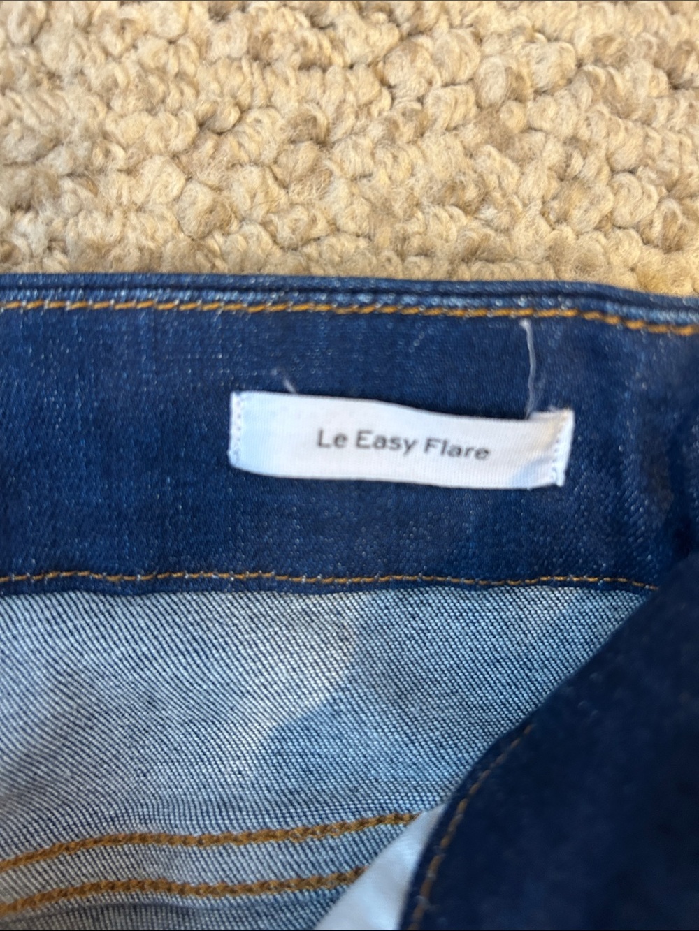 Frame Denim Dark Blue High-Rise Flare Jeans - Picture 3 of 3